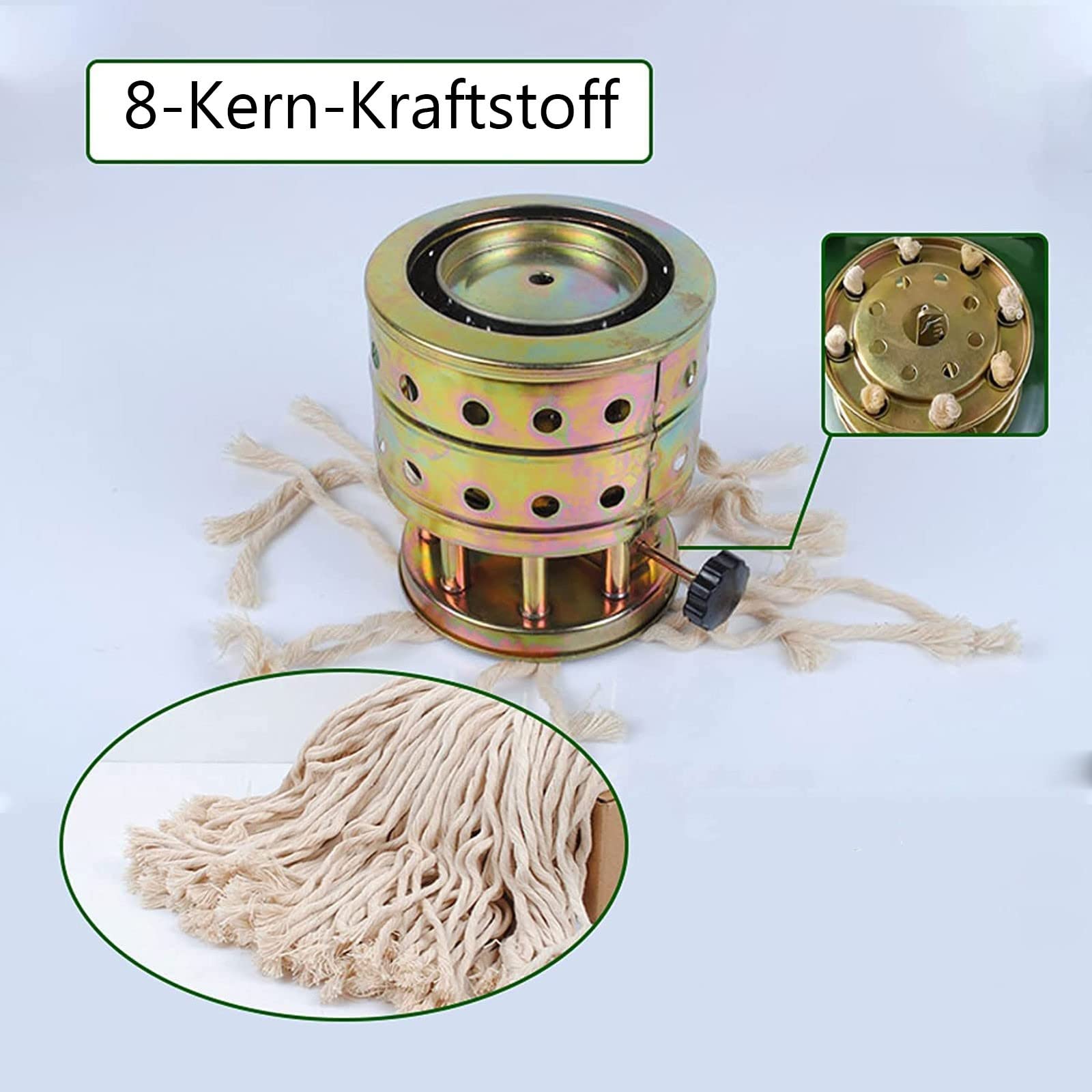 Réchaud à kérosène Portable, Mini brûleur à kérosène à 8 cœurs, réchaud Diesel de Camping pour 2 à 3 Personnes, Camping, Pique-Nique, randonnée en Plein air (Taille : B)