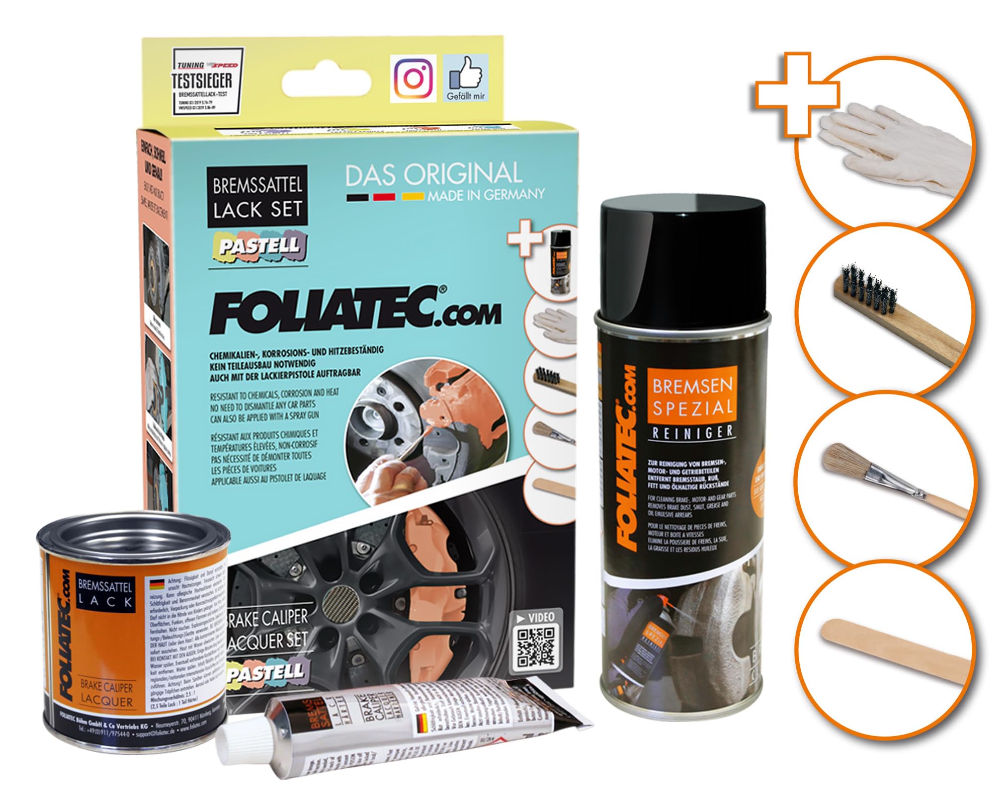 Foliatec PINTURA PINZA FRENO SET VAINILLA CREMOSO