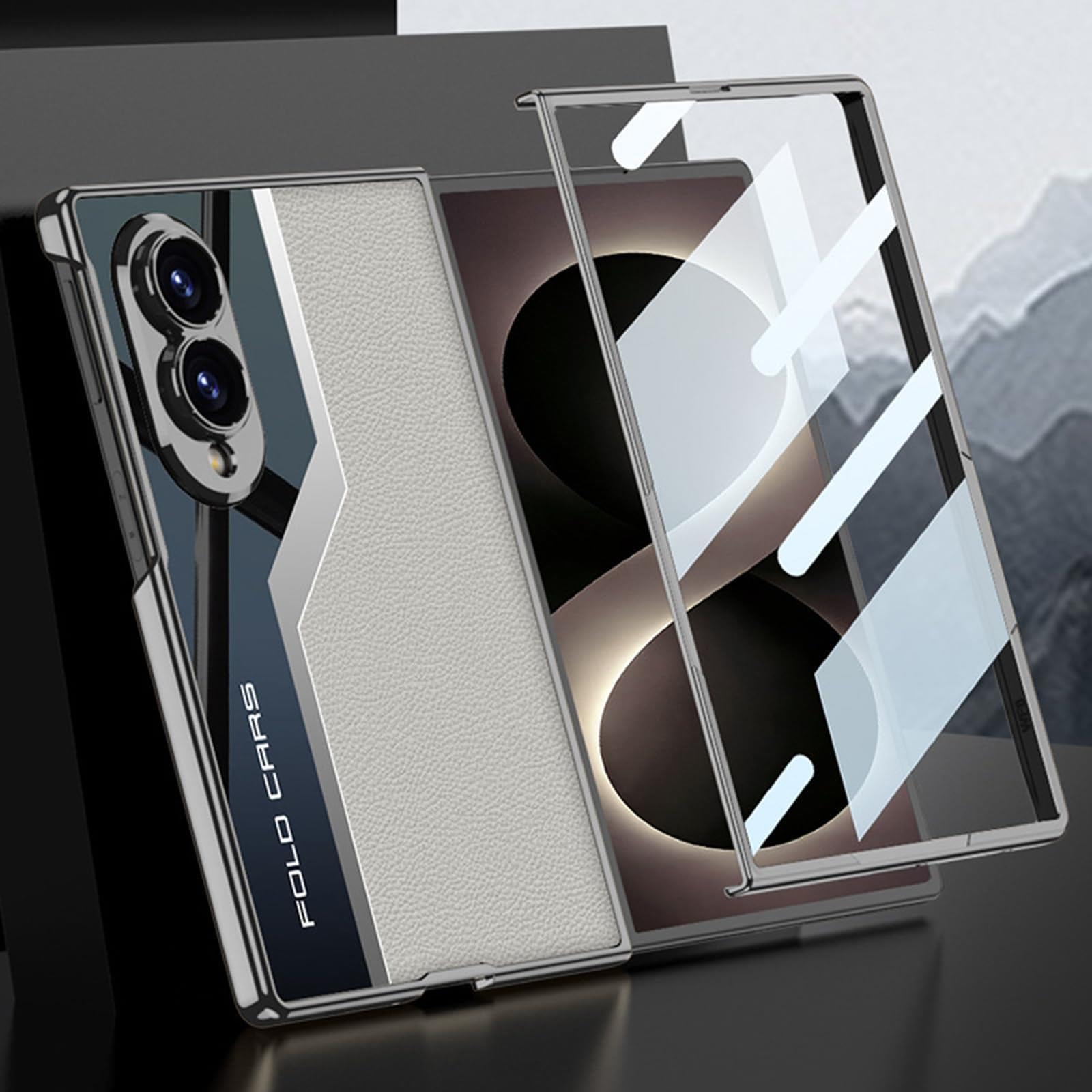 Custodia for Samsung Galaxy Z Fold 8 pelle galvanica