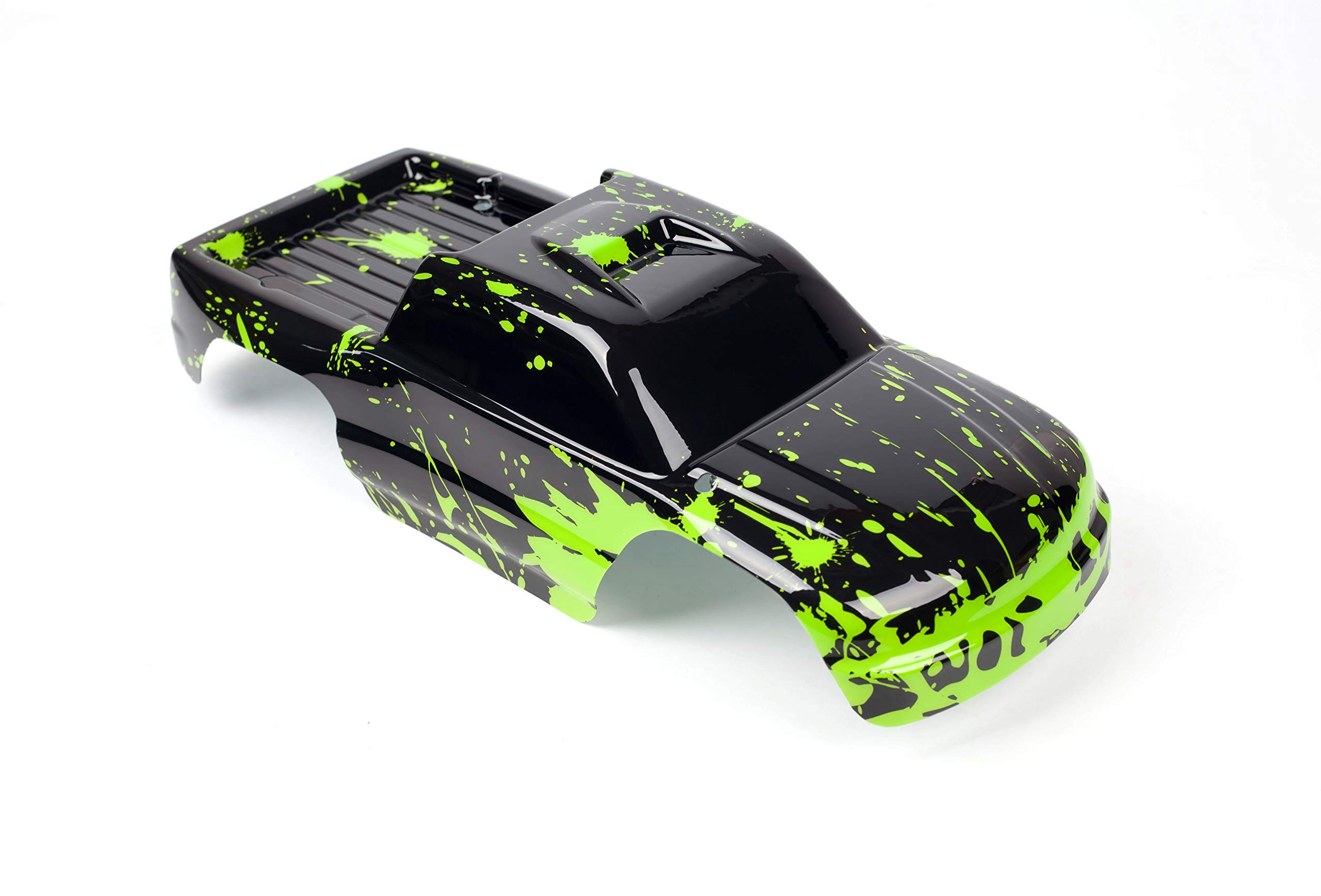 SummitLink Custom Body Compatible for 1/10 Scale RC Car or Truck (Truck not Included) (Muddy Green Over Black)