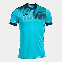 Joma Maglia a Manica Corta Uomo Eco Supernova Turchese Fluorescente Blu Navy