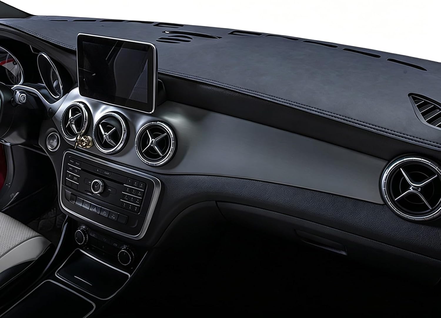 Anti-Glare Car Dashboard Cover for Toyota Camry 2024-2026 (with HUD), Custom Fit Leather Dash Cover Mat, Heat Resistant Non-Slip Dashboard Protector for Car Truck SUV,A