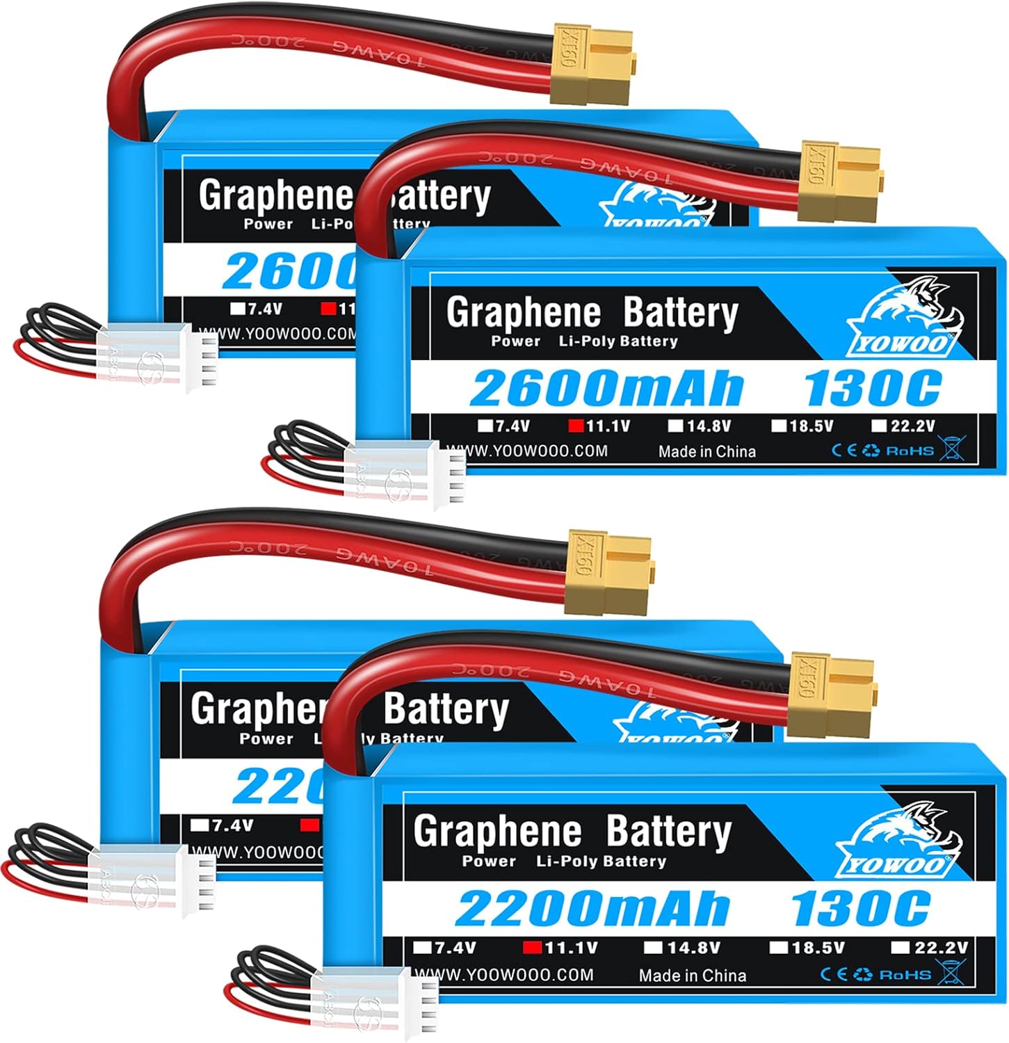 GiFi Power® Replacement 2000mAh 3S Lipo Battery for Yuneec