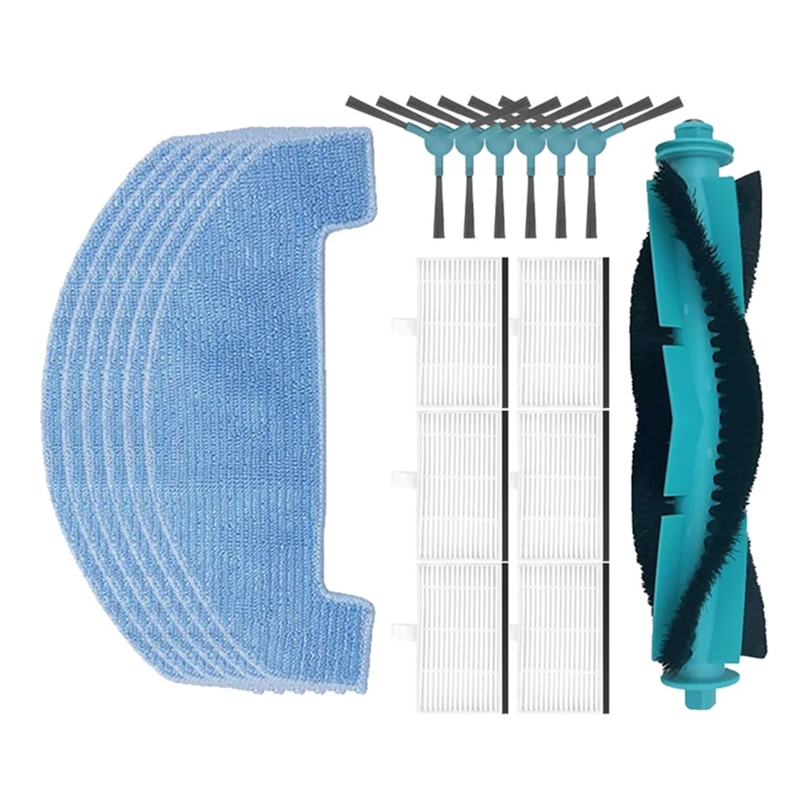 Dirlux Compatible for Conga & Lubluelu Robot Vacuums, B26B Replacement Parts Kit with Brush Filter and Mop Cloth