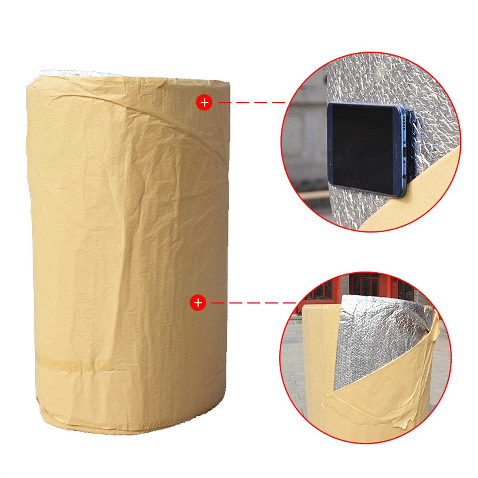 Rotolo Termoriflettente Per Termosifoni E Isolamento - Doppio Strato In Alluminio, Spessore 4mm (1x15m), Risparmio Energetico