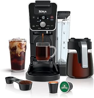 Ninja DualBrew 12-Cup Drip, Single-Serve for Coffee Pods, Black (3 Brew Styles) (Renewed)