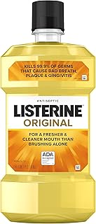 Listerine Original Antiseptic Mouthwash, Bad Breath, Plaque & Gingivitis, Original, 1.5 L