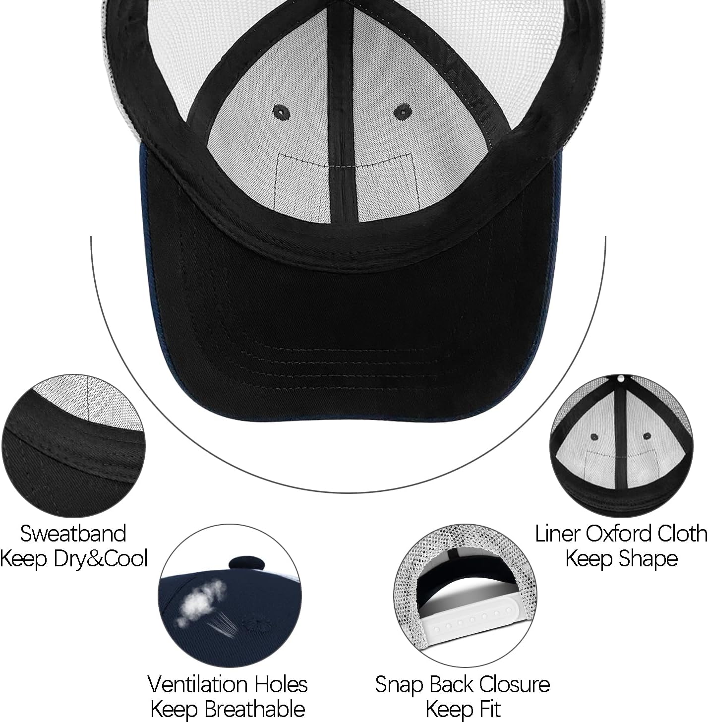 Bass Fishing Hat for Men, Father's Day Bass Hat Gifts for Men, American Flag Fishing Trucker Hat Birthday Gift for Dad - Image 4