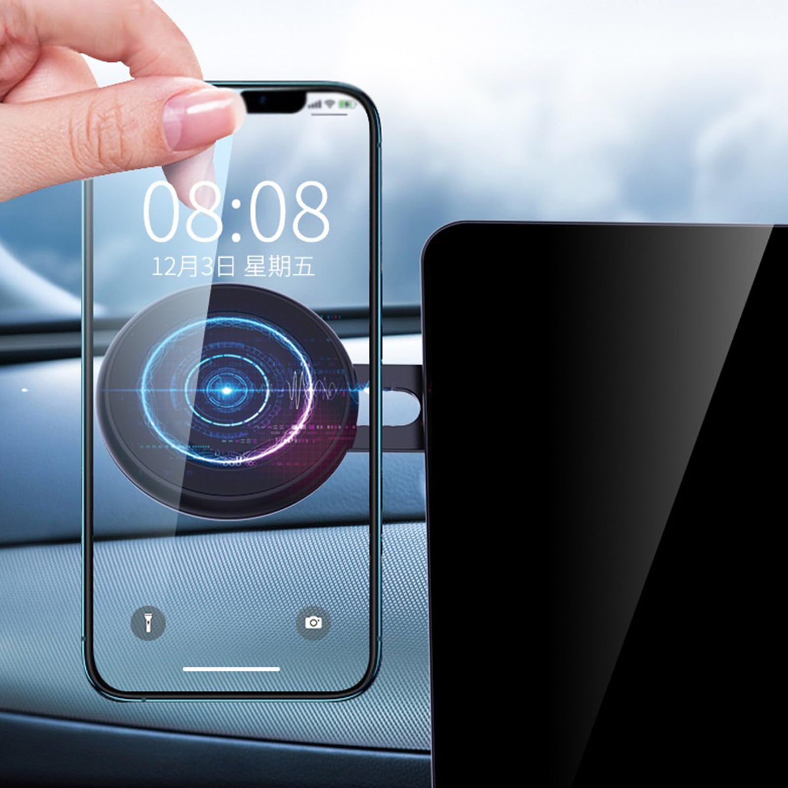 Supporto per telefono con magnete più forte Supporto per telefono multifunzione Allineamento Supporto per telefono adesivo per cruscotto