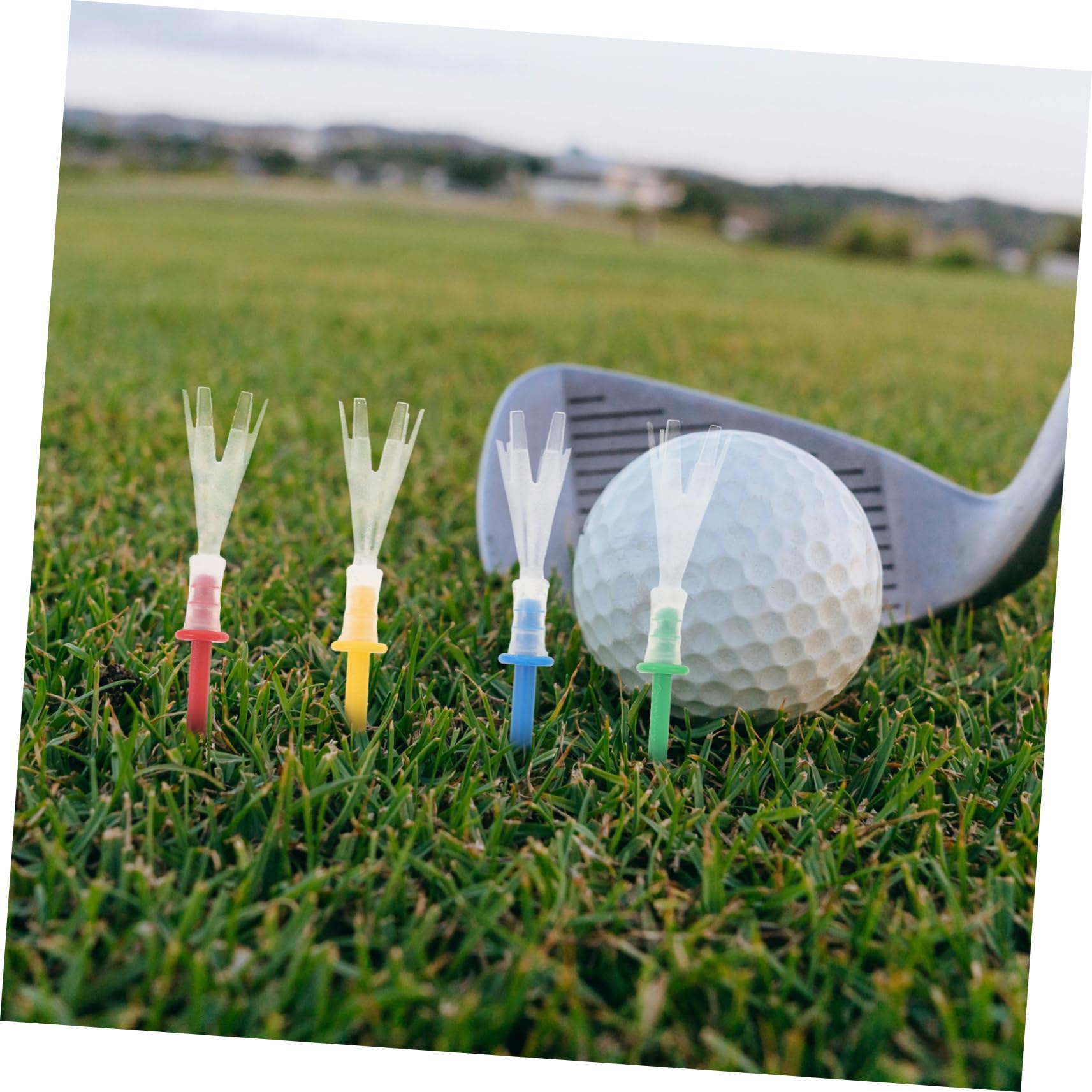 Tees Golf 16 piezas de plástico tees 4 yardas más para una precisión de profundidad constante