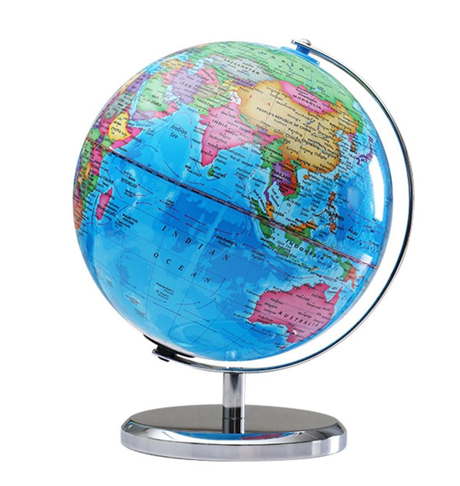 地球儀 英語表記タイプ 英字 ネイビーブルー Amazon | 地球儀 世界地図 英字表記 卓上 コンパクト インテリア