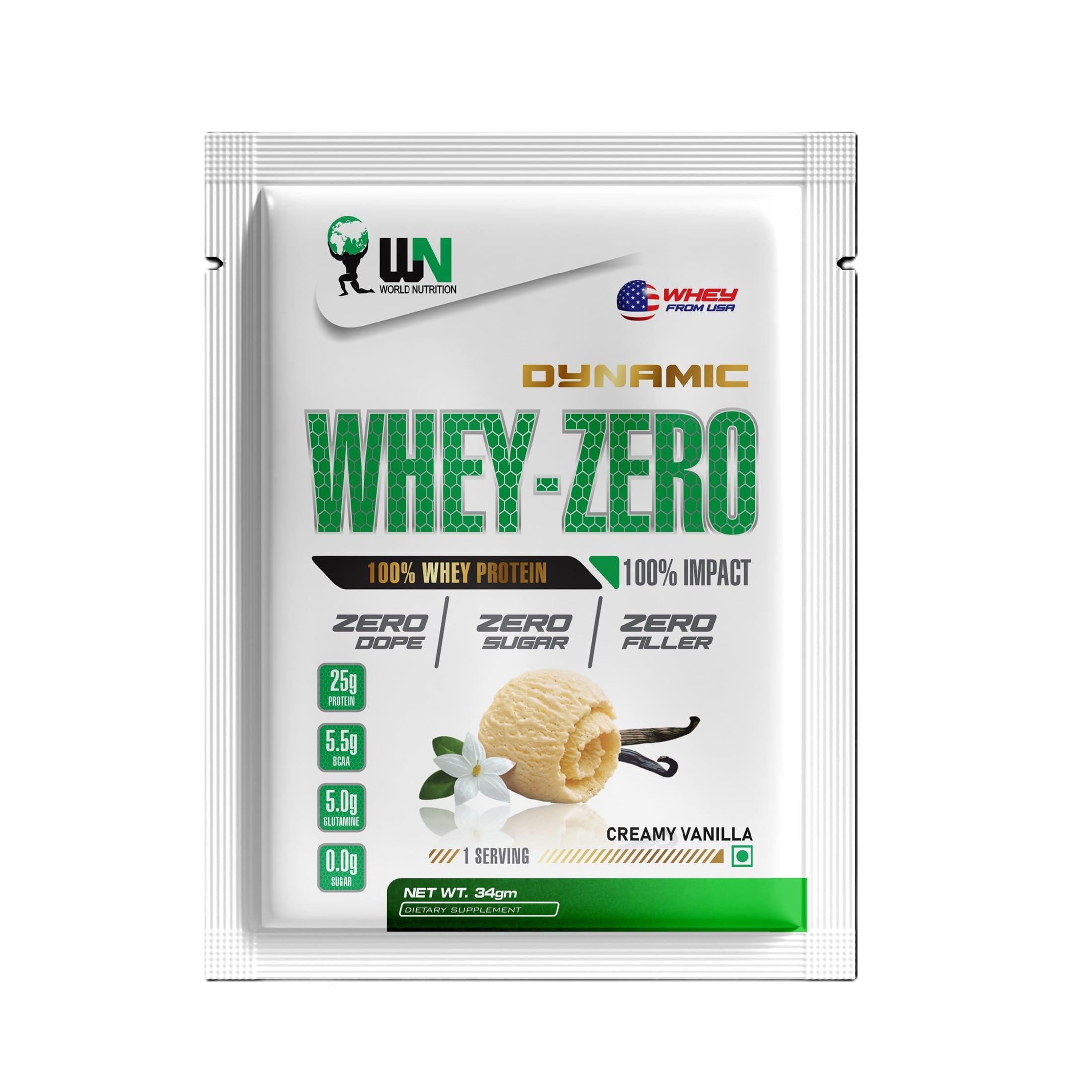 Dynamic Whey-Zero | Whey Protein Powder with 25g Protein, 5.5g BCAA & 5g Glutamine | For Muscle Growth, Workout Recovery & Strength Support | Cookies & Cream - 1Kg — Amazon image 11