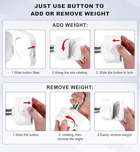 Miniatura 7 de Juego de mancuernas ajustables de 15 libras, 20 libras, 40 libras, 50 libras, juego de mancuernas de peso libre para mujeres y hombres, juegos de