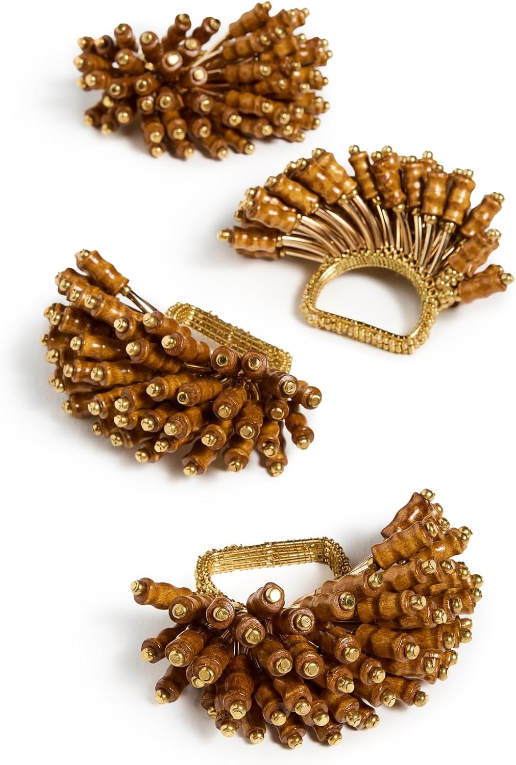 Kim Seybert Women's Royal Palm Napkin Rings Set of 4