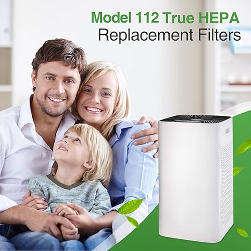 Miniatura 5 de Filtro de repuesto 112 compatible con MA Series 112 V2.0 Air Purifie-r para polen, humo de fuego, filtro de carbón activado H13 True HEPA 3 en 1, 1