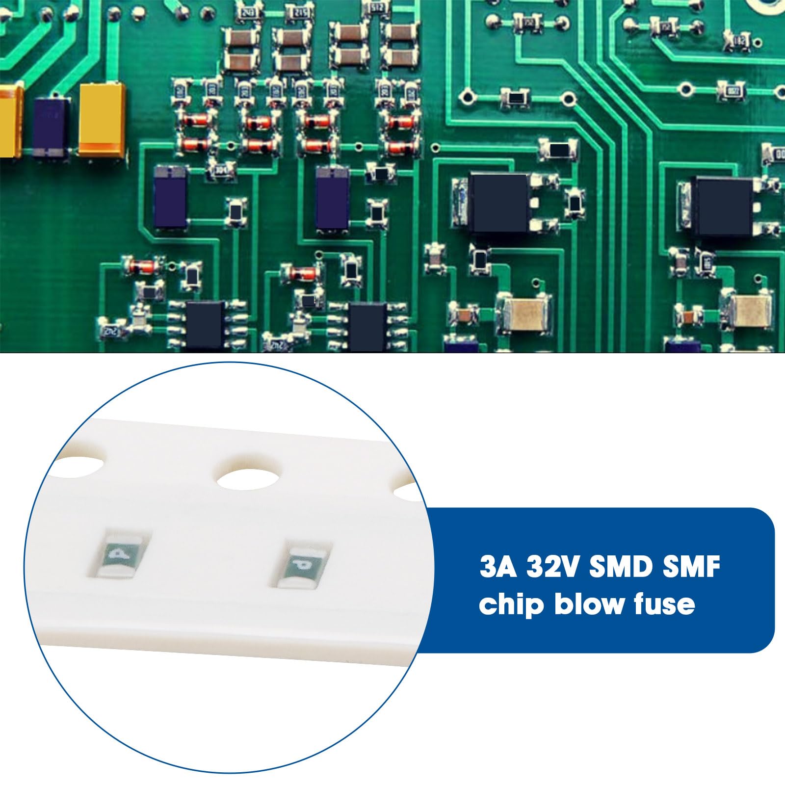 Create Idea 20 Fusibili SMD SMF 3A 32V - Codice P - Pacchetto 0603 - Per Progetti Elettronici Fai Da Te E Riparazioni - 4