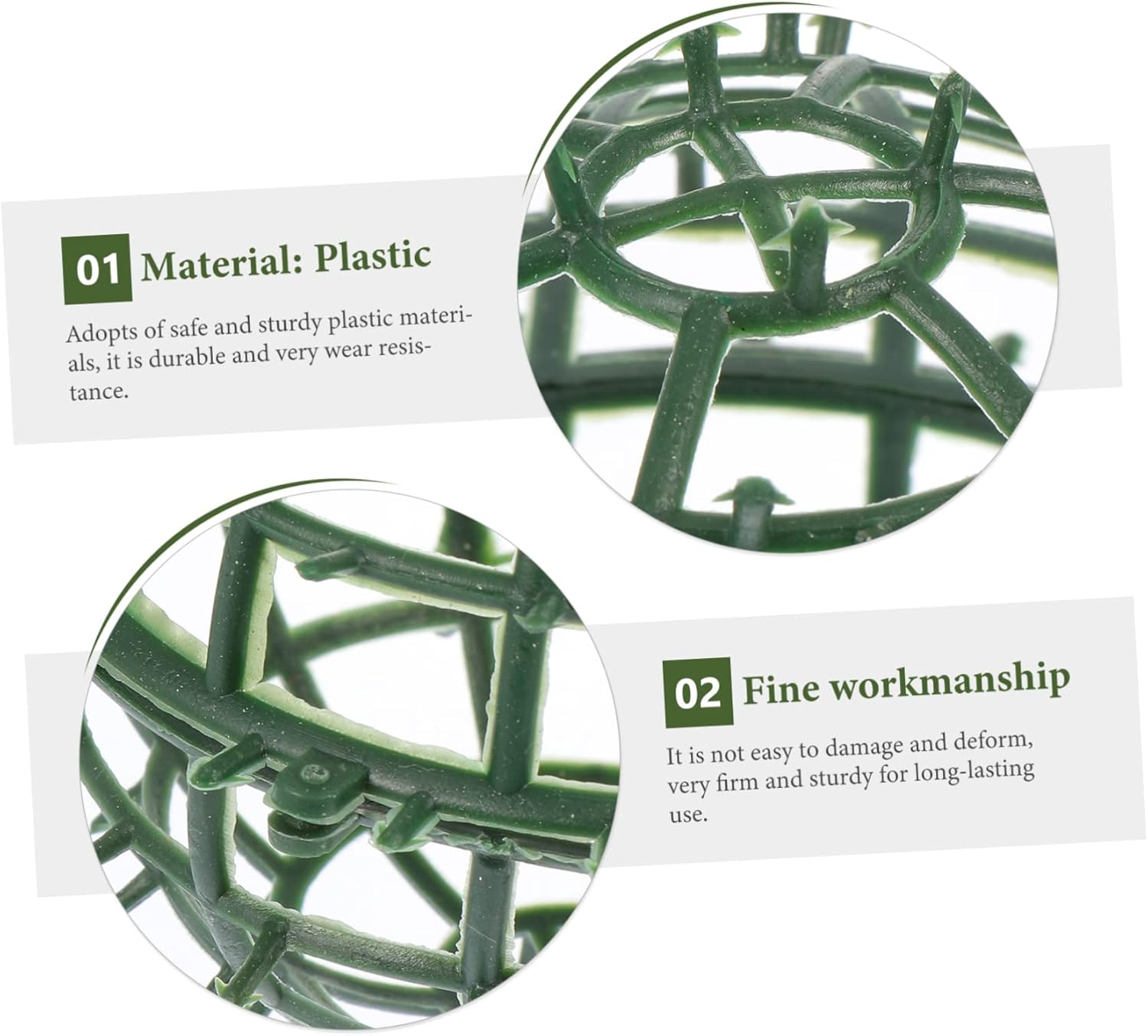 5pcs Flower Ball Rack Flower Holding Rack Grass Ball Ornament Arranging Frame