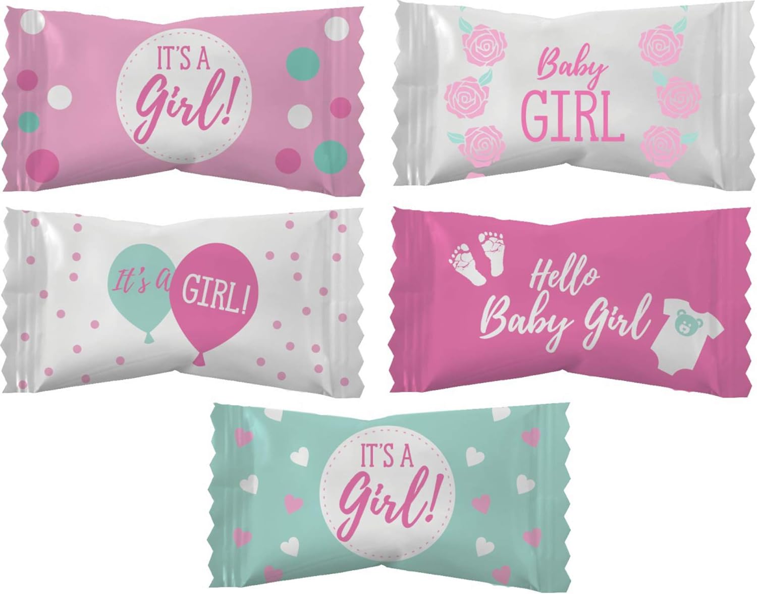 Party Sweets It's A Girl Buttermints by Hospitality Mints, Appx 300