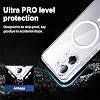 Para Xiaomi Poco X8 Pro Max Case, con protector de pantalla de vidrio templado [compatible con MagSafe] [protección completa de cámara] funda magnética delgada a prueba de golpes - transparente 3