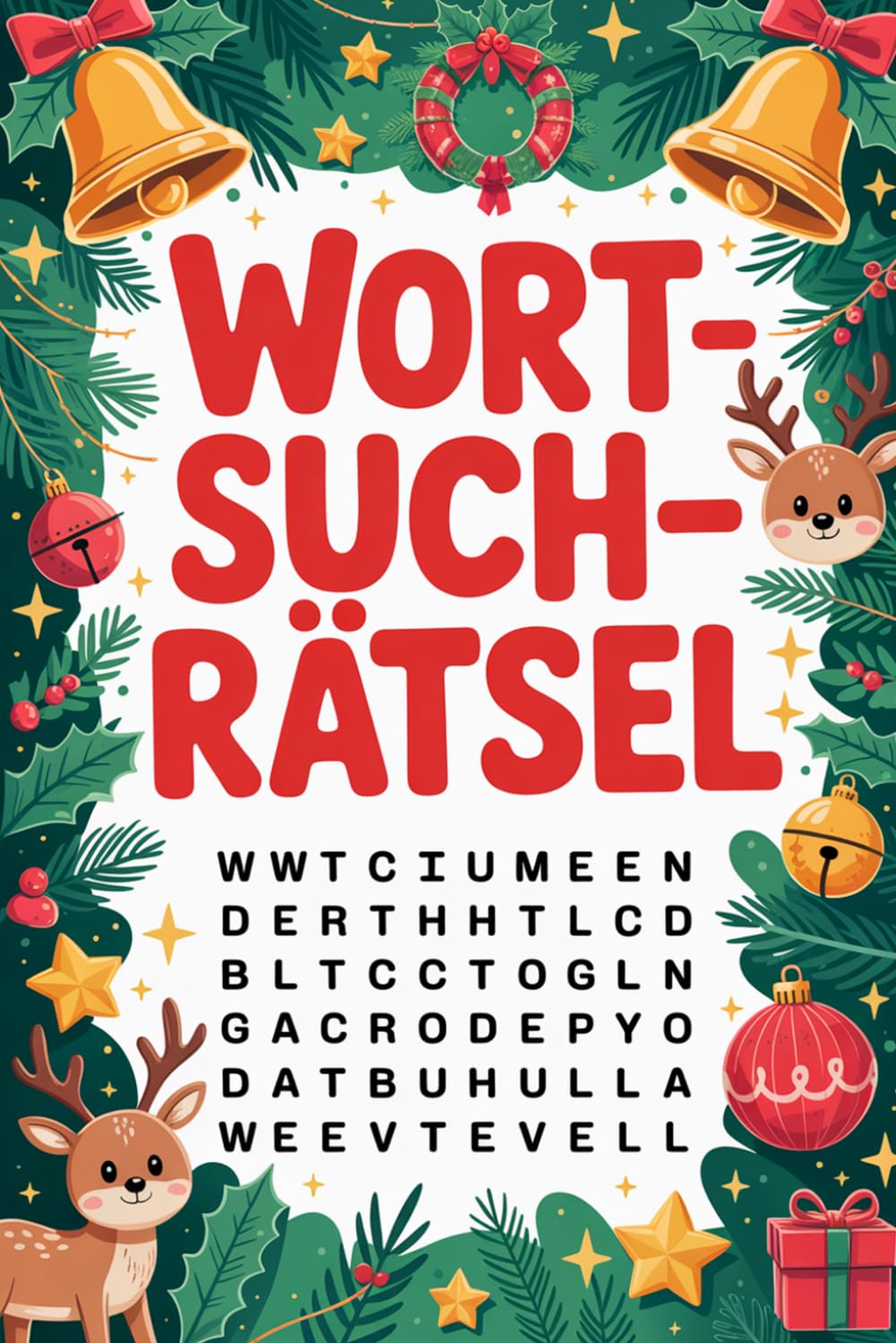 Adventskalender 2026: Wortsuchrätsel für die Adventszeit: Weihnachtlicher Rätselspaß mit Wortspielen und kniffligem Denksport für Erwachsene, Kinder und Senioren - mit Lösungen – Adventskalender 2026 von Unbekannt