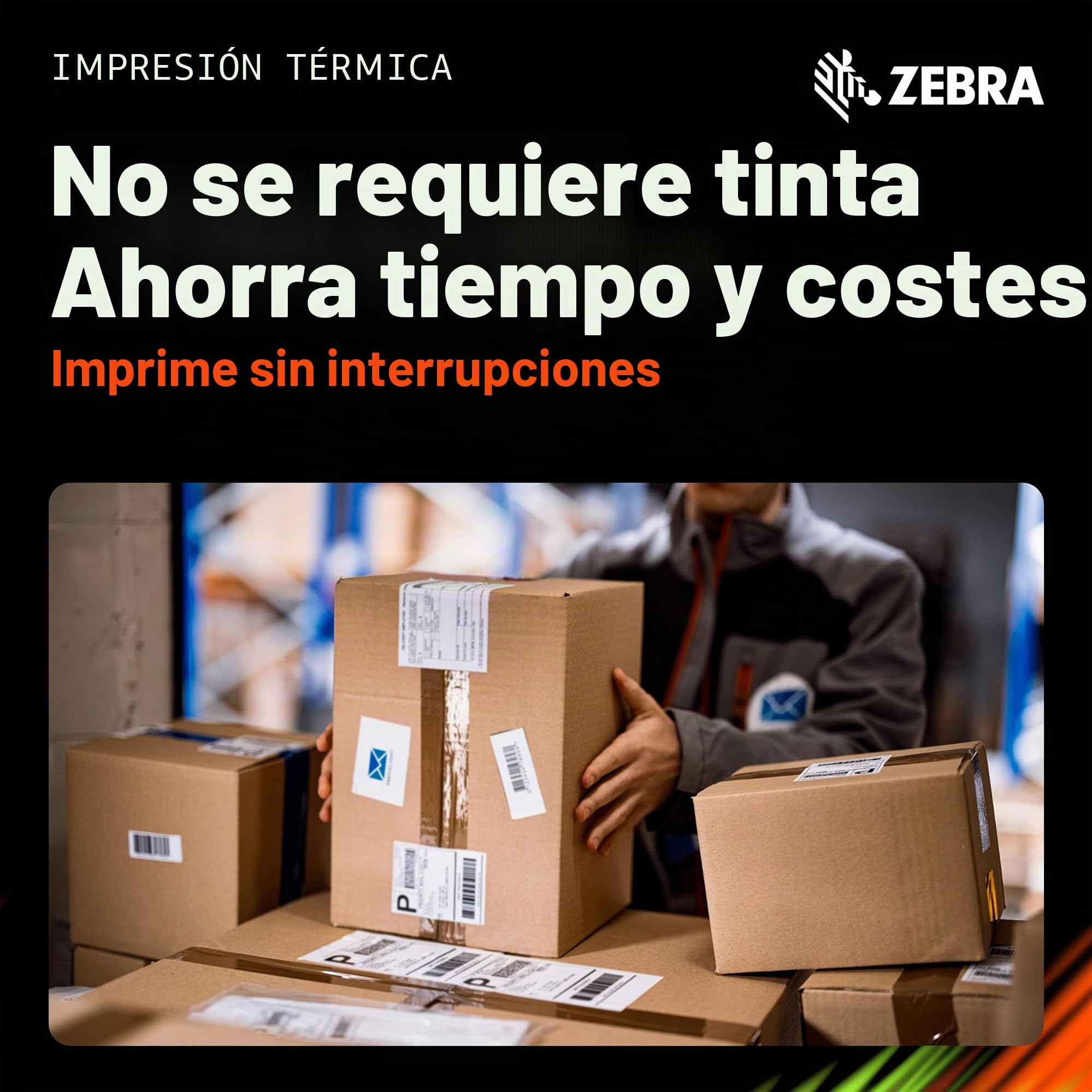 Zebra ZD421 - Impresora térmica Directa de Escritorio de 203 PPP, Ancho de impresión de 4 Pulgadas, conectividad USB y Ethernet con Cable, ZD4A042-D0EE00EZ, no Requiere Cinta térmica