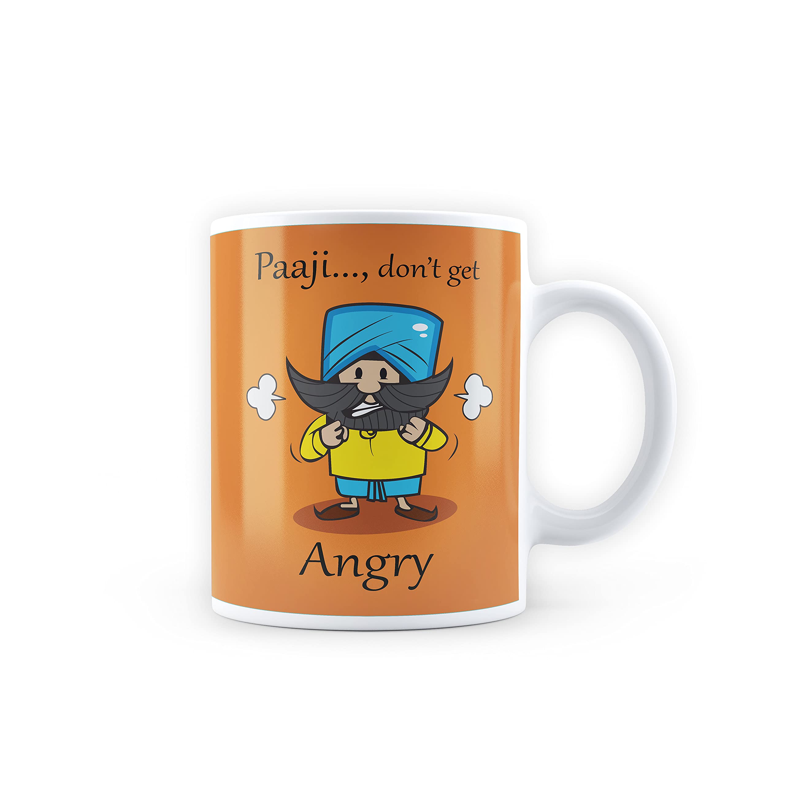 MCSID RAZZ MC SID - Paaji Don't get Angry - Ceramic Coffee Mug White 350ml