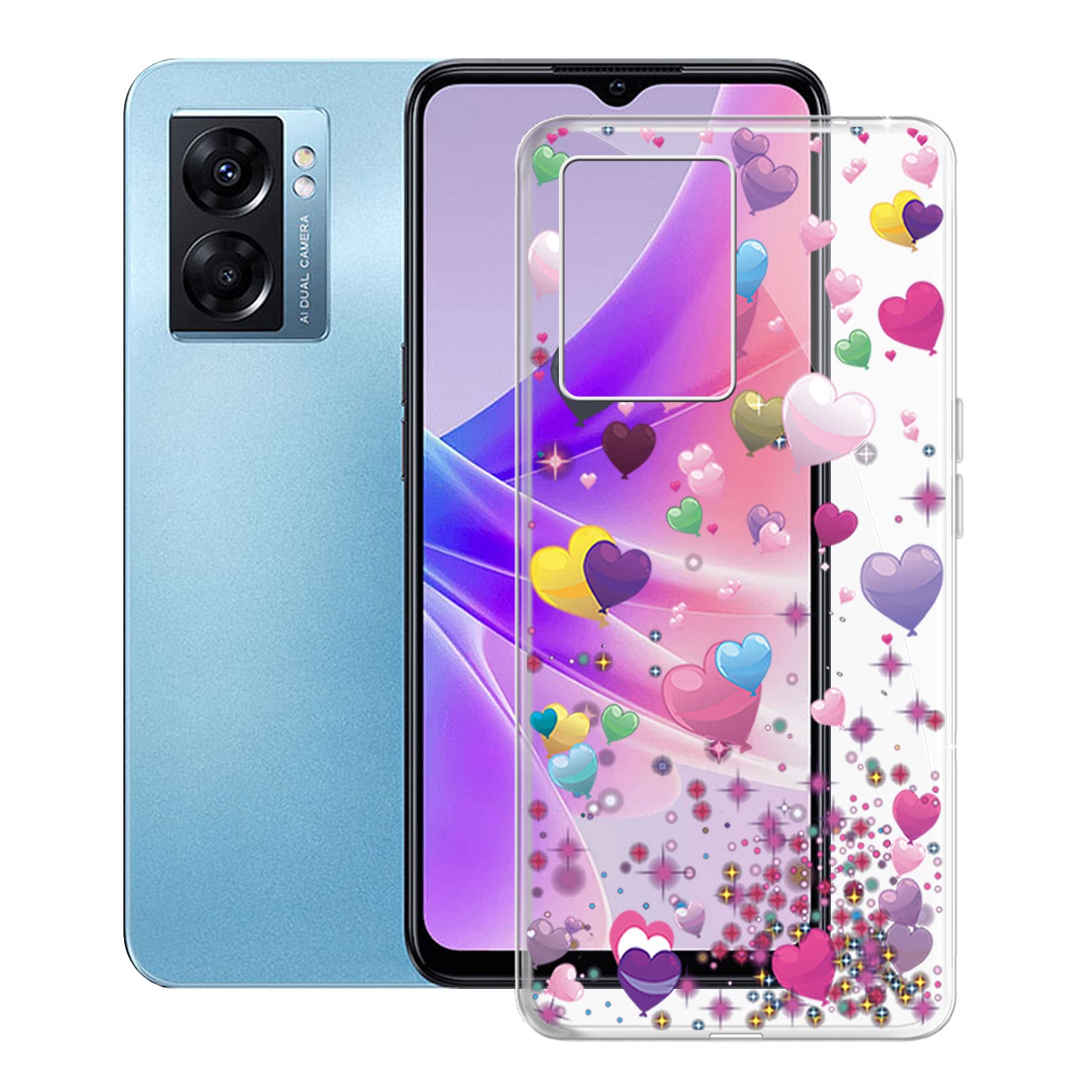 A 55 Cover Custodia Silicone Trasparente Antiurto Per Oppo - Modelli A57S, A16S, A17, A77, A54S, A94 E Altri Custodia Oppo Siliconica - Foto 13