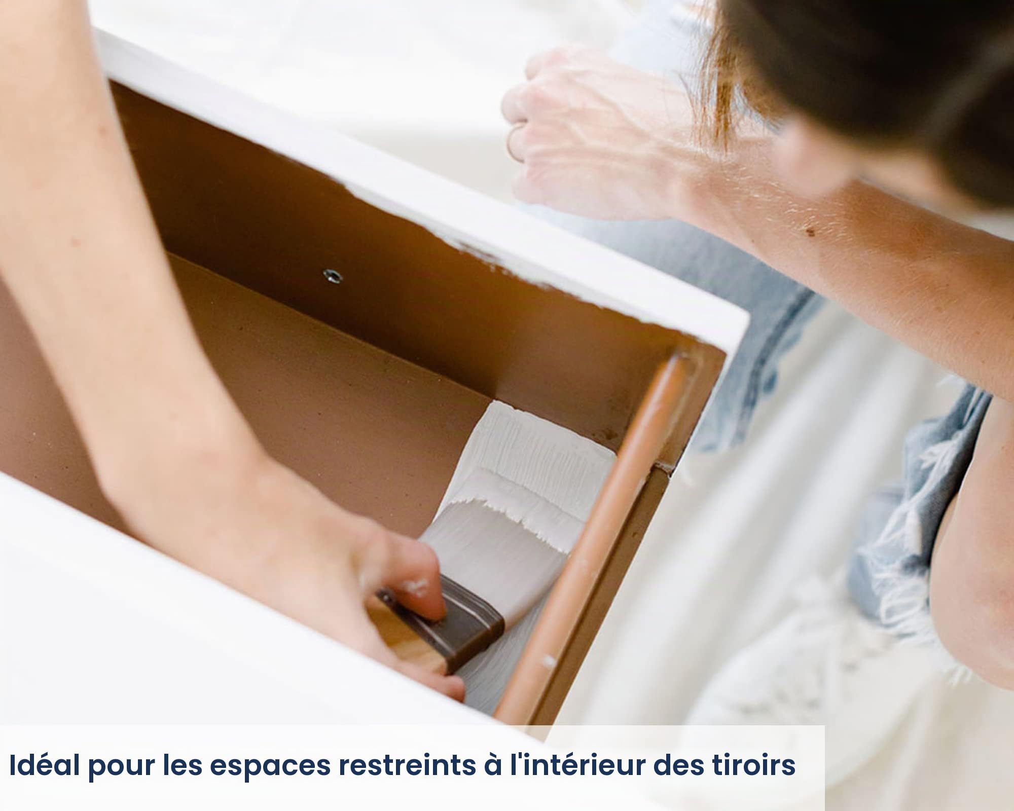 Lot de 5 pinceaux de qualité supérieure - Idéal pour Les Meubles ou Les travaux manuels Zibra!