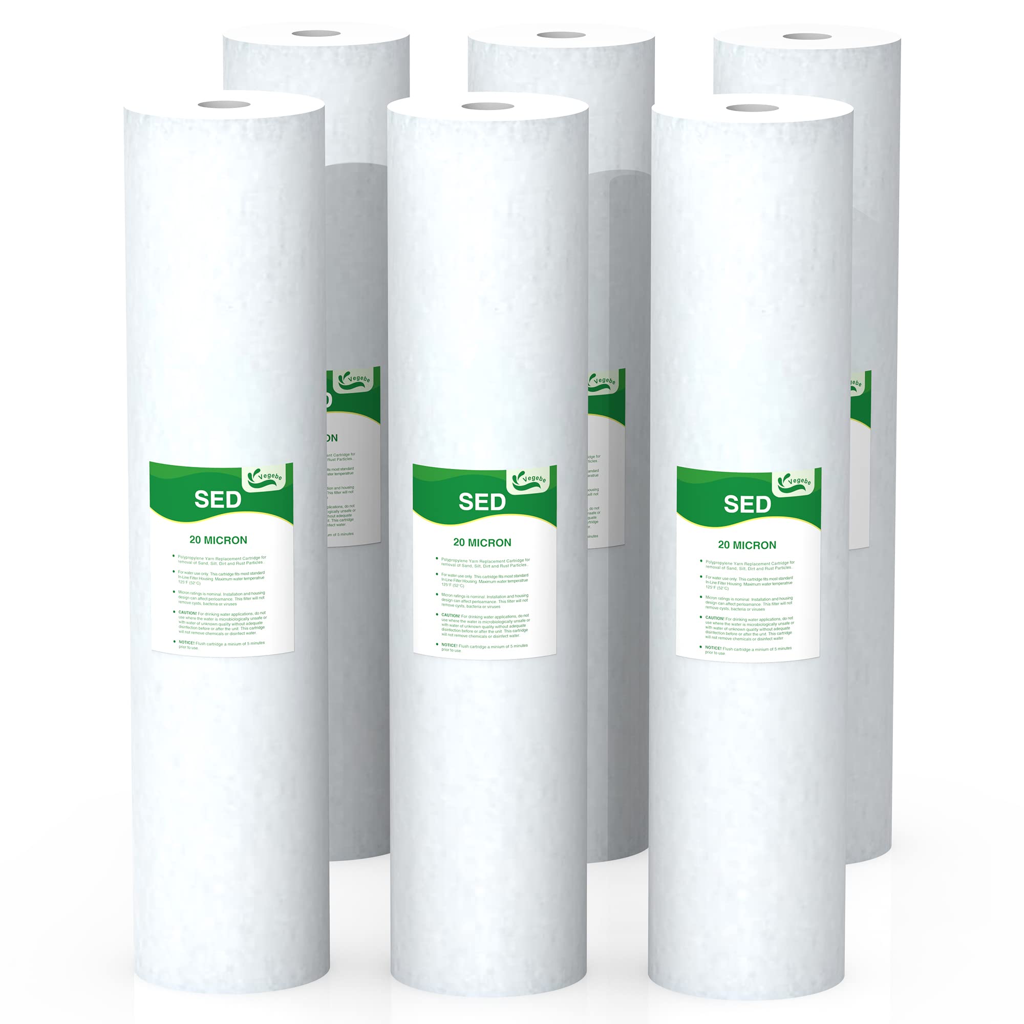 Filtro De Agua Bellerofonte 25 Micras | Para Sedimentos, Compatible Con Carcasas Estándar De 10"