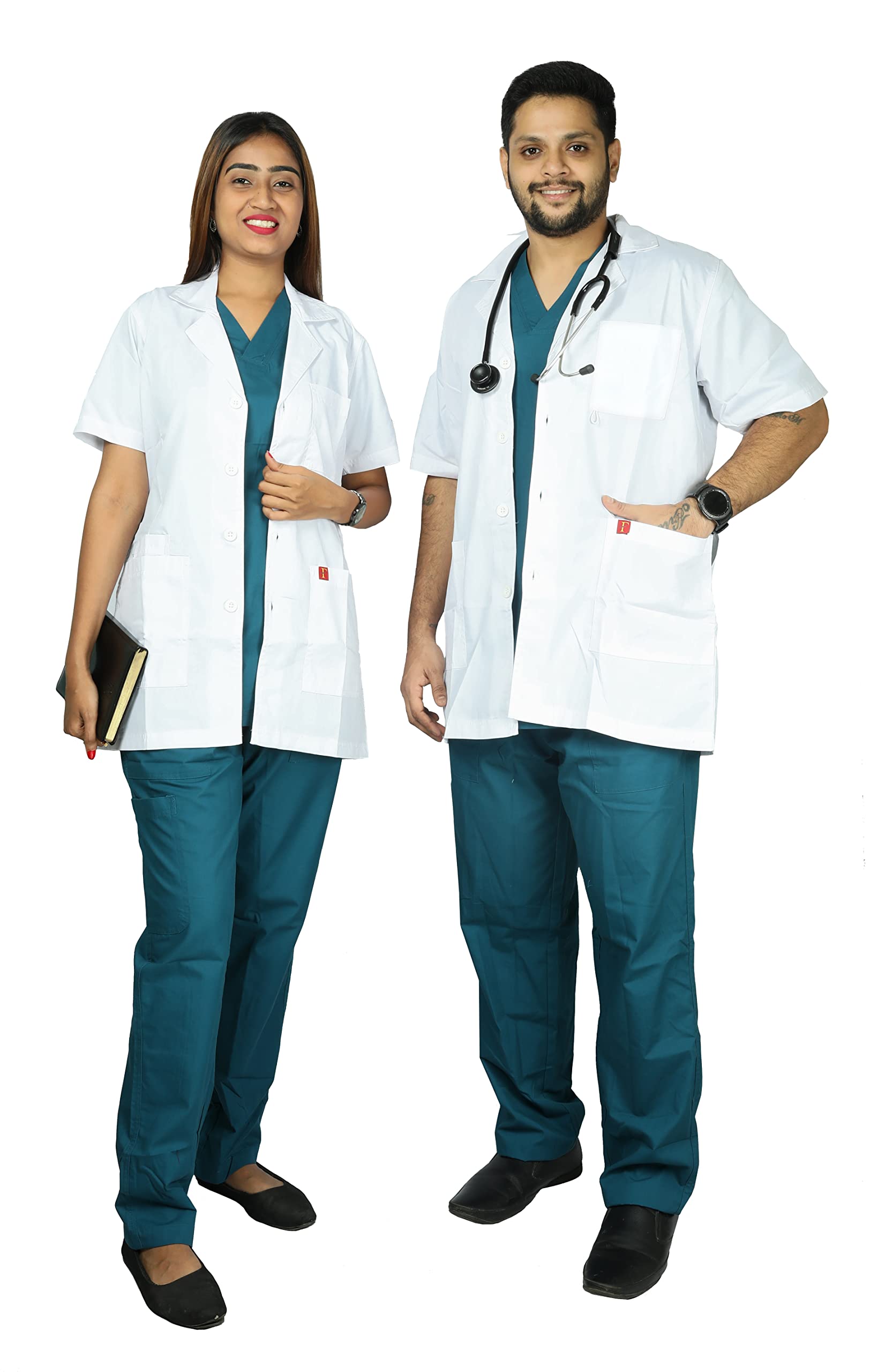 FRENCH TERRAIN® UNISEX LIGHT WEIGHT HALF SLEEVE DOCTORS APRON LAB COAT, 3 POCKETS WITH POCKET LOOP AS ID CARD HOLDER. (2XL_WHITE) (B08X4YNW1N) Amazon Price History, Amazon Price Tracker