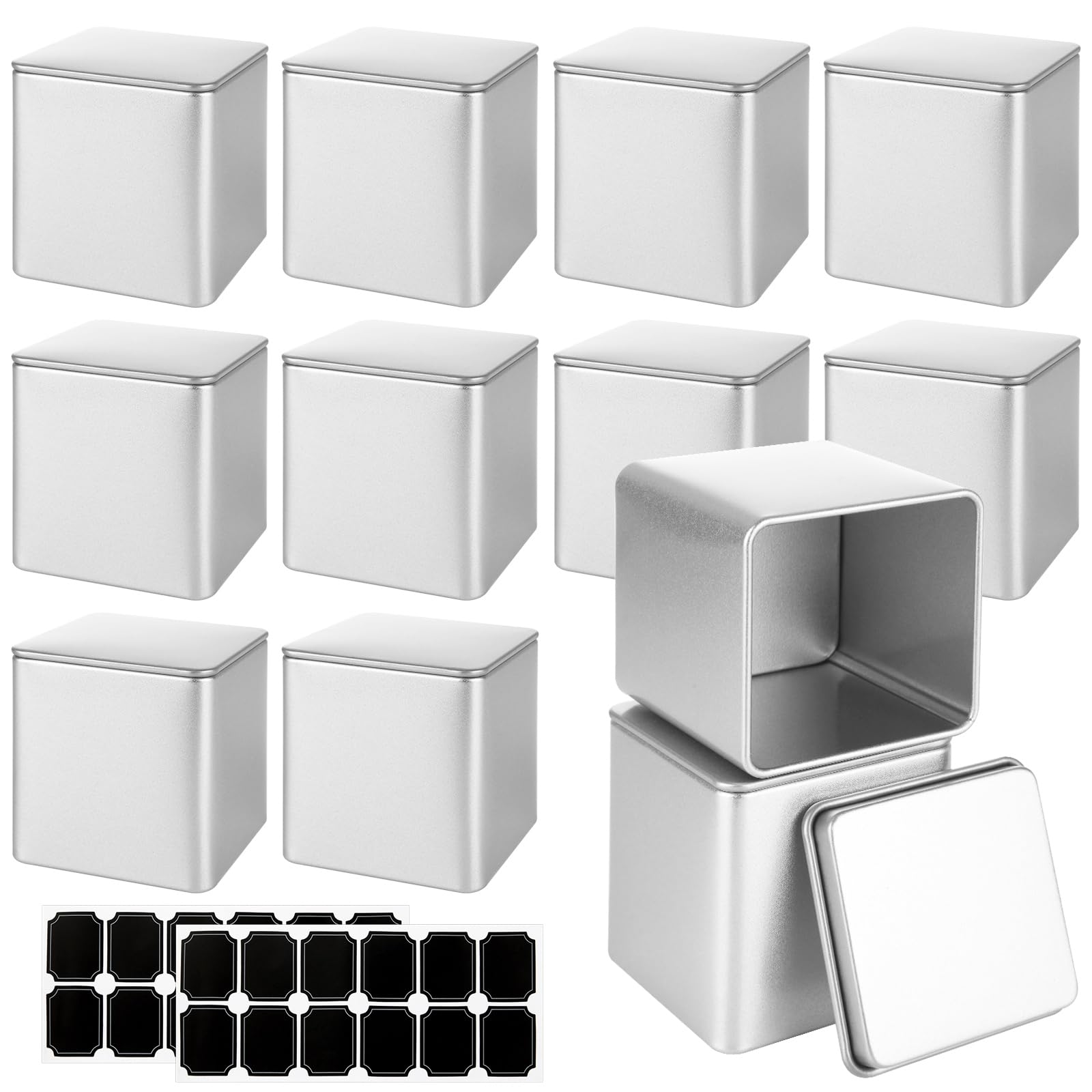 Petites boîtes à thé en vrac pour organiser le plan de travail de la cuisine