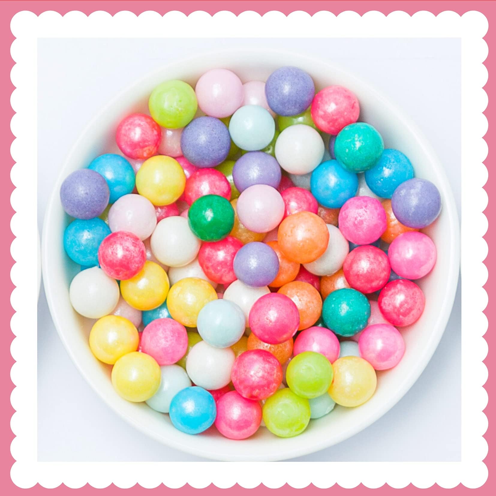Sugar Pearl Mix- Rainbow- 8mm (100g)
