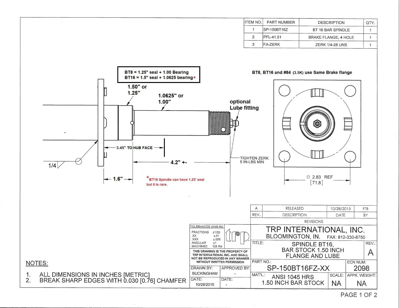 Everything for trailers, RVs and trucks and more - Build Your For Axle Stub Kit with 4x4 Hubs Spindle 1.50
