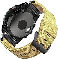 Vista 21 de Compatible con Garmin, correa deportiva de lona para reloj fēnix/precursor/enfoque/marq/quatix/instinct/D2/Tactix, correa de repuesto resistente