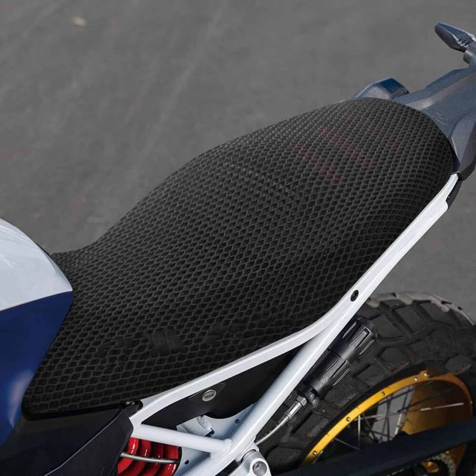 Fodera Per Cuscino Sedile Moto Per F900GS Per F900 Per F 900 GS Maglia A Nido D'ape Antiscivolo