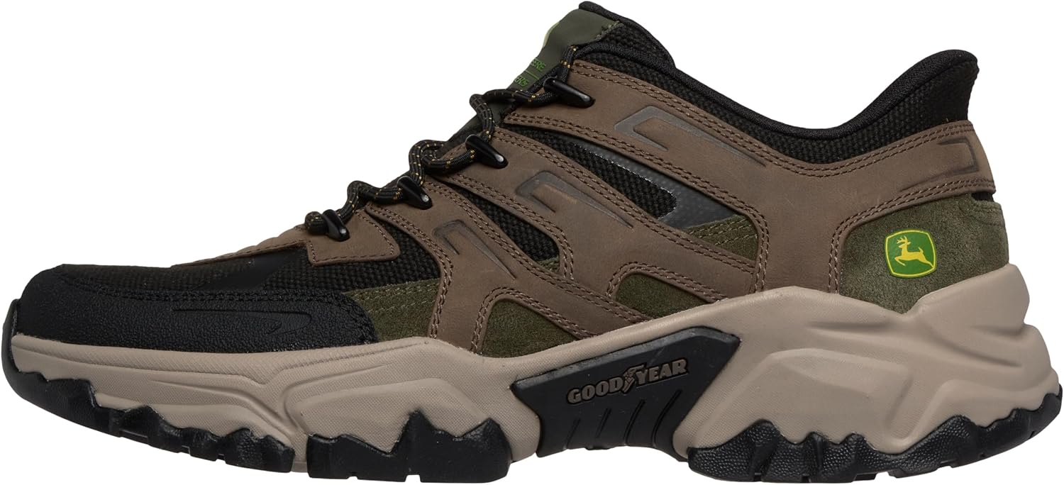 Skechers Mens John Deere By Skechers Terraform Relaxed Fit Slip on Shoes