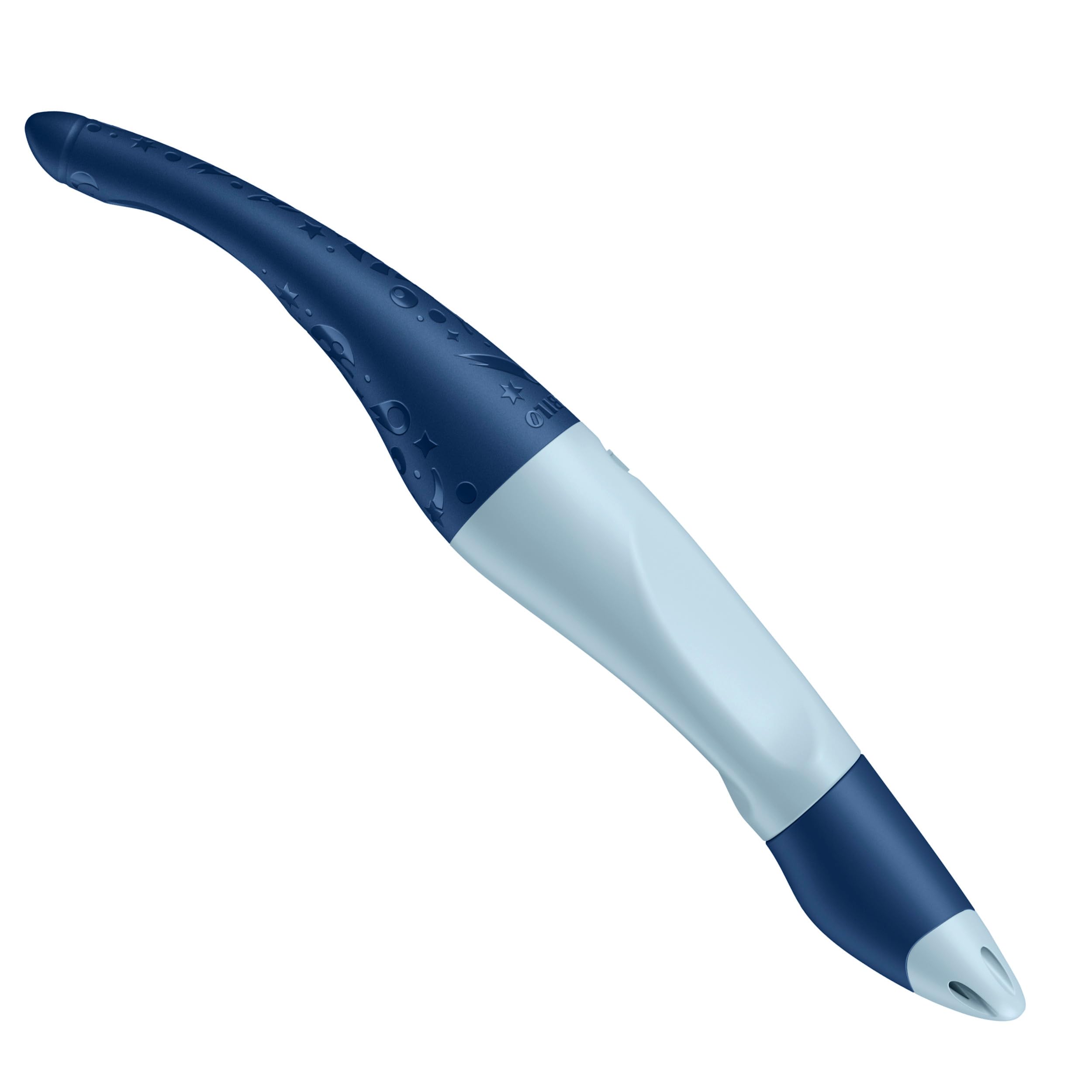 STABILO Ergonomischer Tintenroller für Linkshänder EASYoriginal 3D DreamWorld blau – löschbar, inkl. Patrone