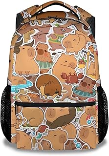 PAKKITOP Capybara Backpack for Girls Boys, 16