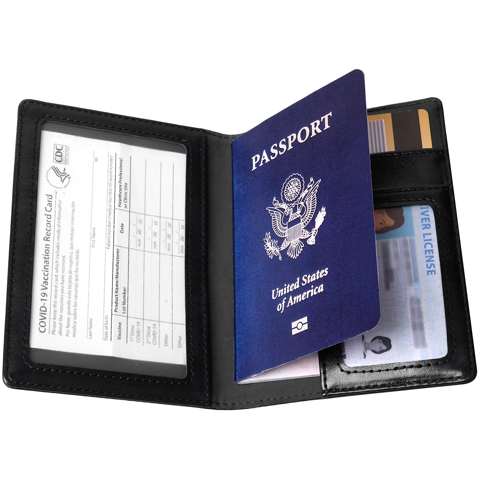 Buy Passport and Vaccine Card Holder Combo Cover TOOVREN Vaccine Card