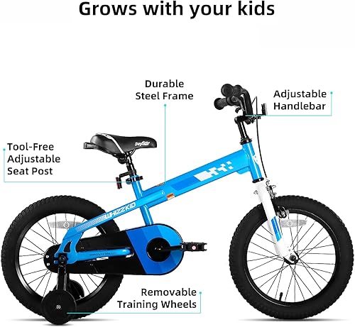 Miniatura 2 de JOYSTAR Whizz Kids Bike 12 14 16 18 Inch Kids' Bicycle for Toddler and Kids Ages 2-9 Years Old, BMX Style Boys Bike with Training Wheels, Children