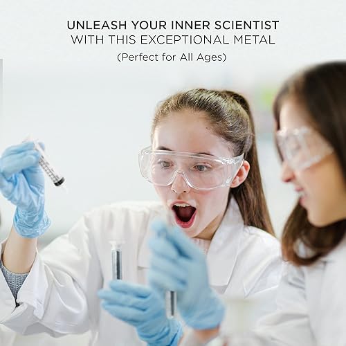 Miniatura 6 de Metal líquido de galio, 1.76oz, 99.99% galio puro de fusión  Vial, jeringa, cubos de molde de silicona y guía completa de experimentos científicos