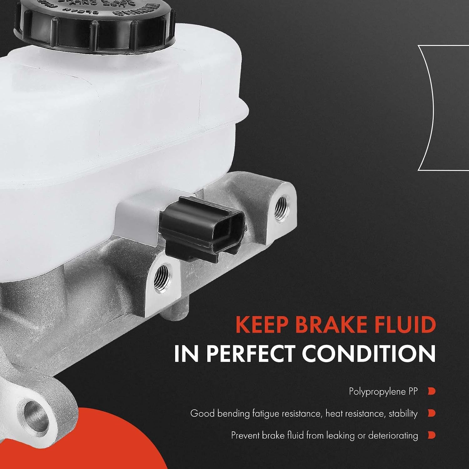 A-Premium Brake Master Cylinder with Reservoir and Cap Compatible with Ford Vehicles - For Mustang 1999 2000 2001 2002 2003 2004, Power Brakes, Except Traction Control - Replace # F9ZZ2140CA