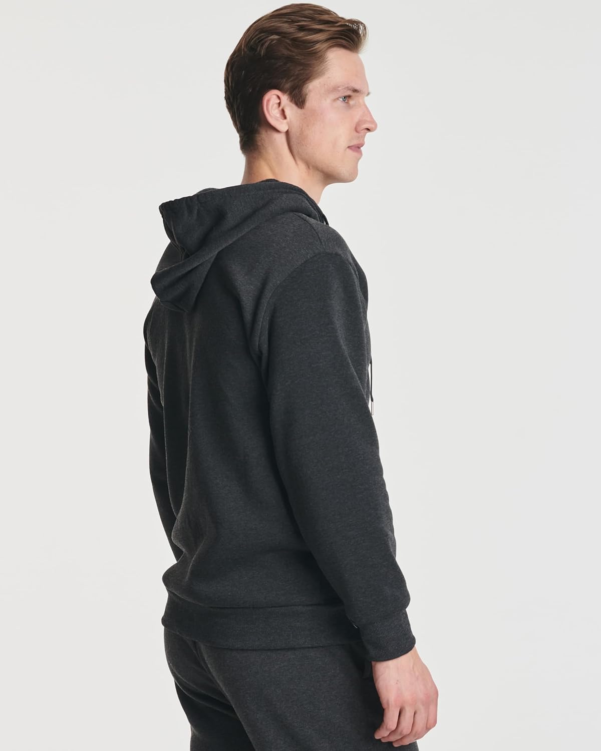 Real Essentials 3 Pack: Mens Fleece Long Sleeve Full Zip Hoodie - Athletic Sweatshirt Jacket (Available in Big & Tall) - Image 3