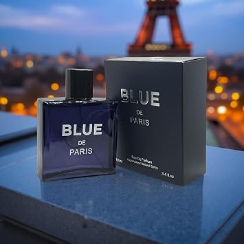 BLUE DE PARIS Eau De Parfum, 3.4 fl oz, Natural Spray Fragrance, French Essential Oil