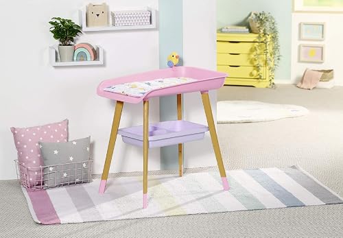 Zapf Creation Baby Born Fasciatoio - per Bambini dai 3 Anni in Su - Facile da Usare per Mani Piccole - Fasciatoio Con Porta Asciugamani Rimovibile - 4