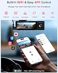 4K 3 Canal Dash Cam Avant et Arrière à l'intérieur, 3.2" Caméra écran Dash pour voitures 4K+2,5K+180P, 4 IR Vision nocturne, WiFi APP Contrôle, capteur G, 24H Mode de stationnement, Inclut 64GB SD Carte