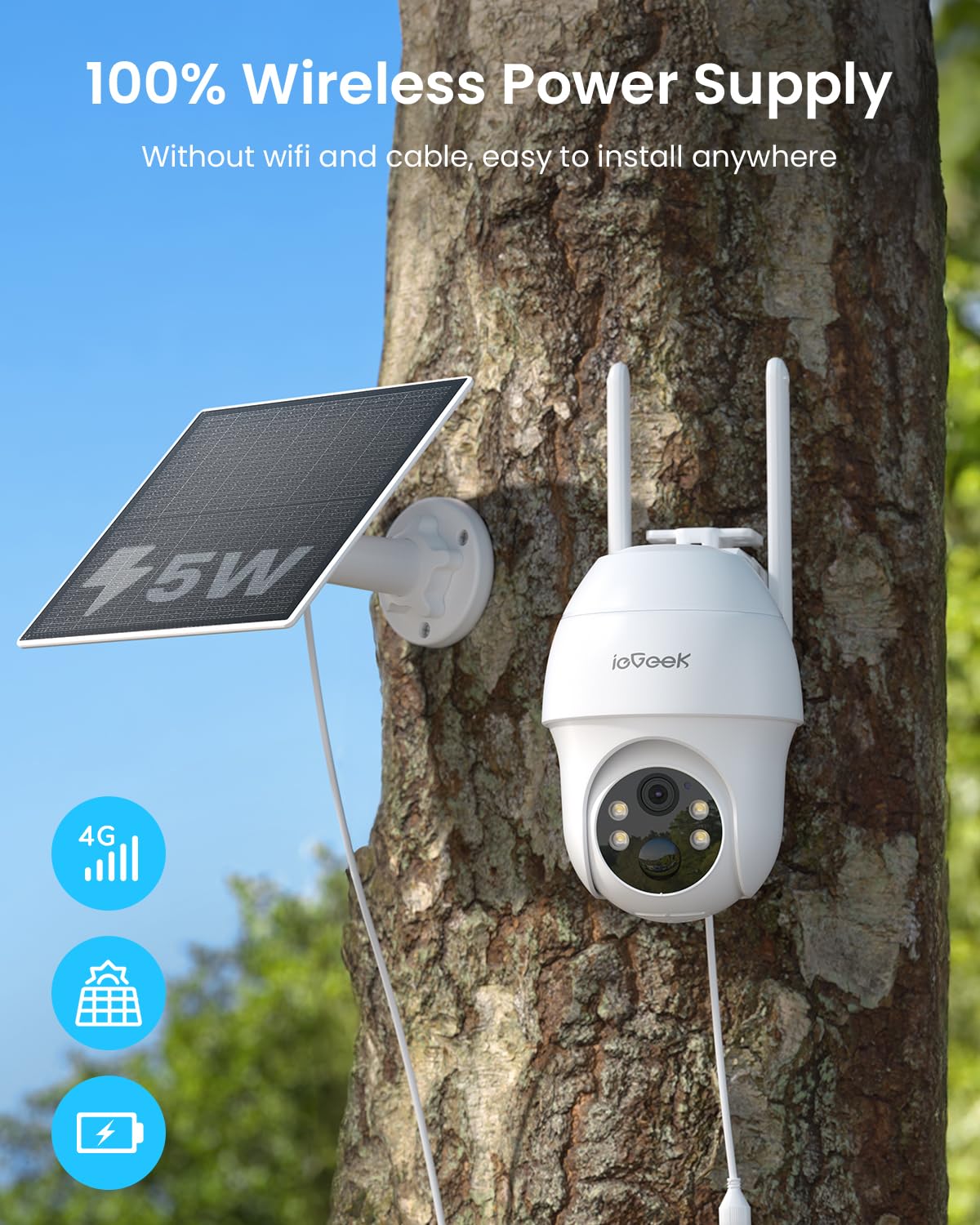Amazon.com : ieGeek 4G LTE Cellular Security Camera Wireless