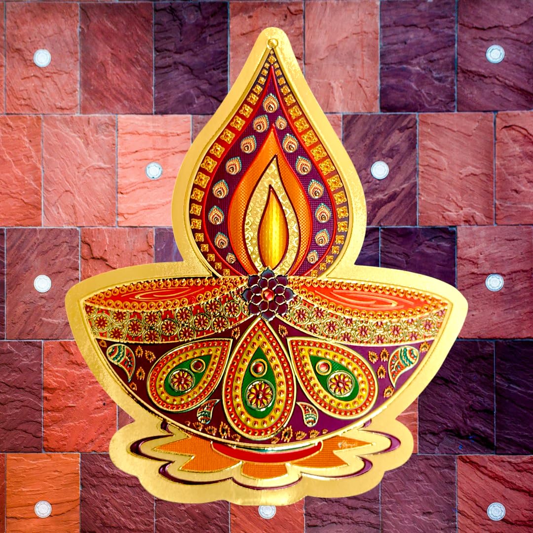 Stickers Diya de Diwali : apportez la lumière et la tradition de Deepawali sur vos portes