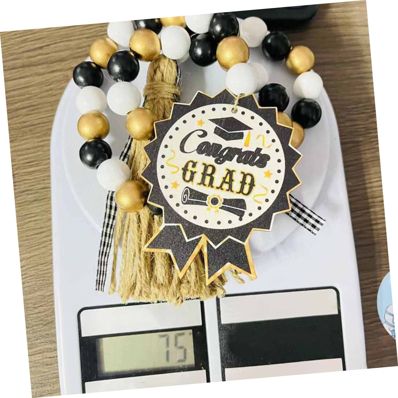 5 Stücke Hause Ornament Perle Quasten String Macramé Wandbehang Tapisserie Für Boho Decor Für Graduierung