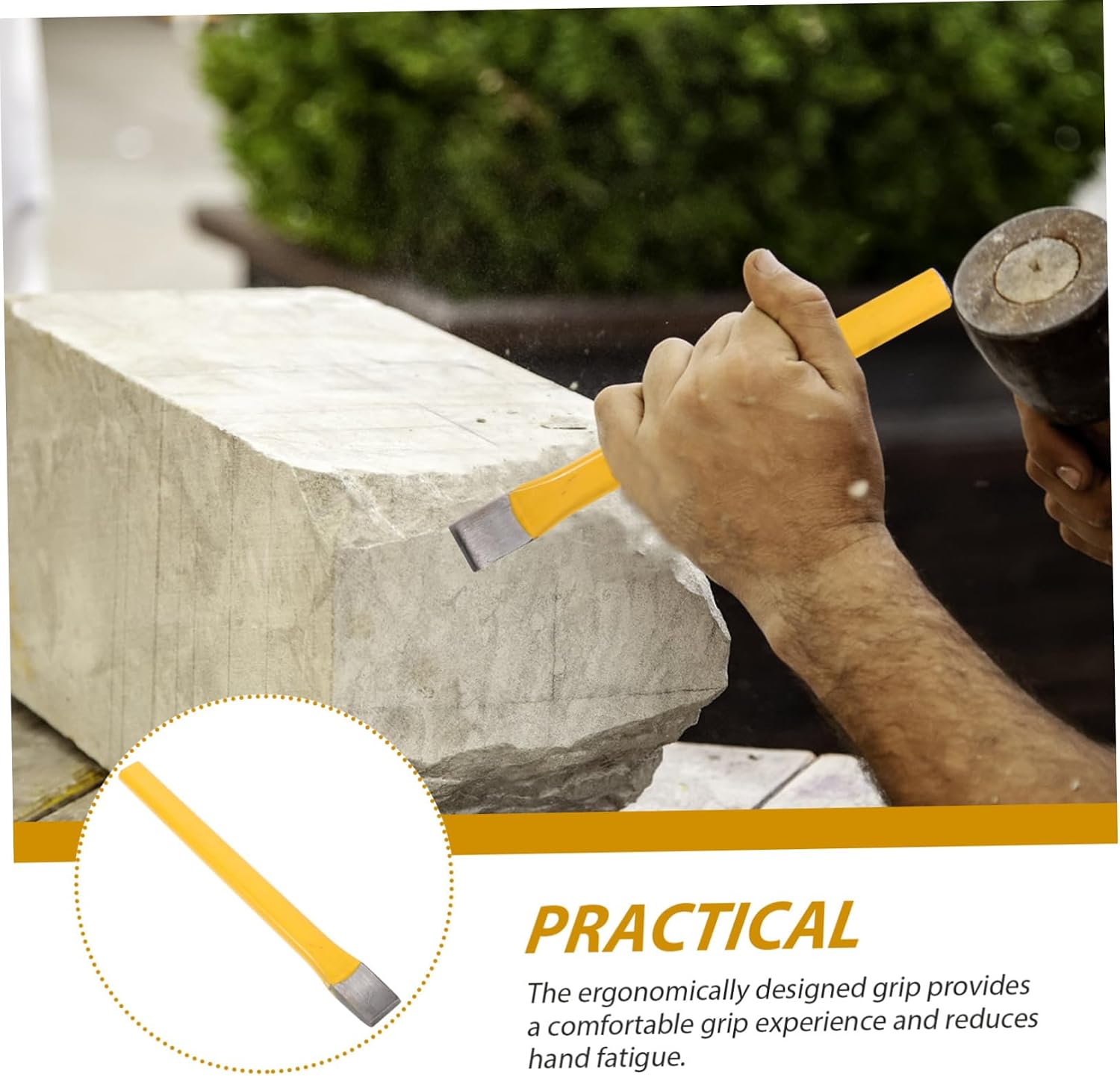 VILLCASE Multi-function Stone Masonry Chisel Metalworking Tool Masonry Bit Carving for Professionals